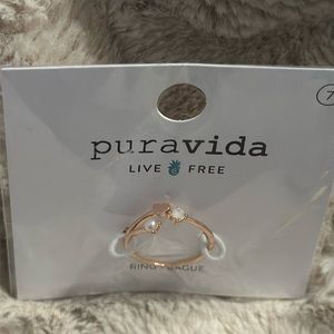 PuraVida Rose Gold Ring SZ 7 adjustable